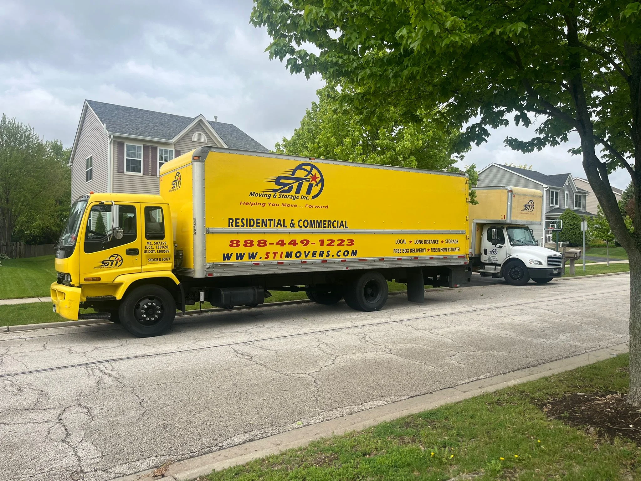 STI moving truck near Tinley Park