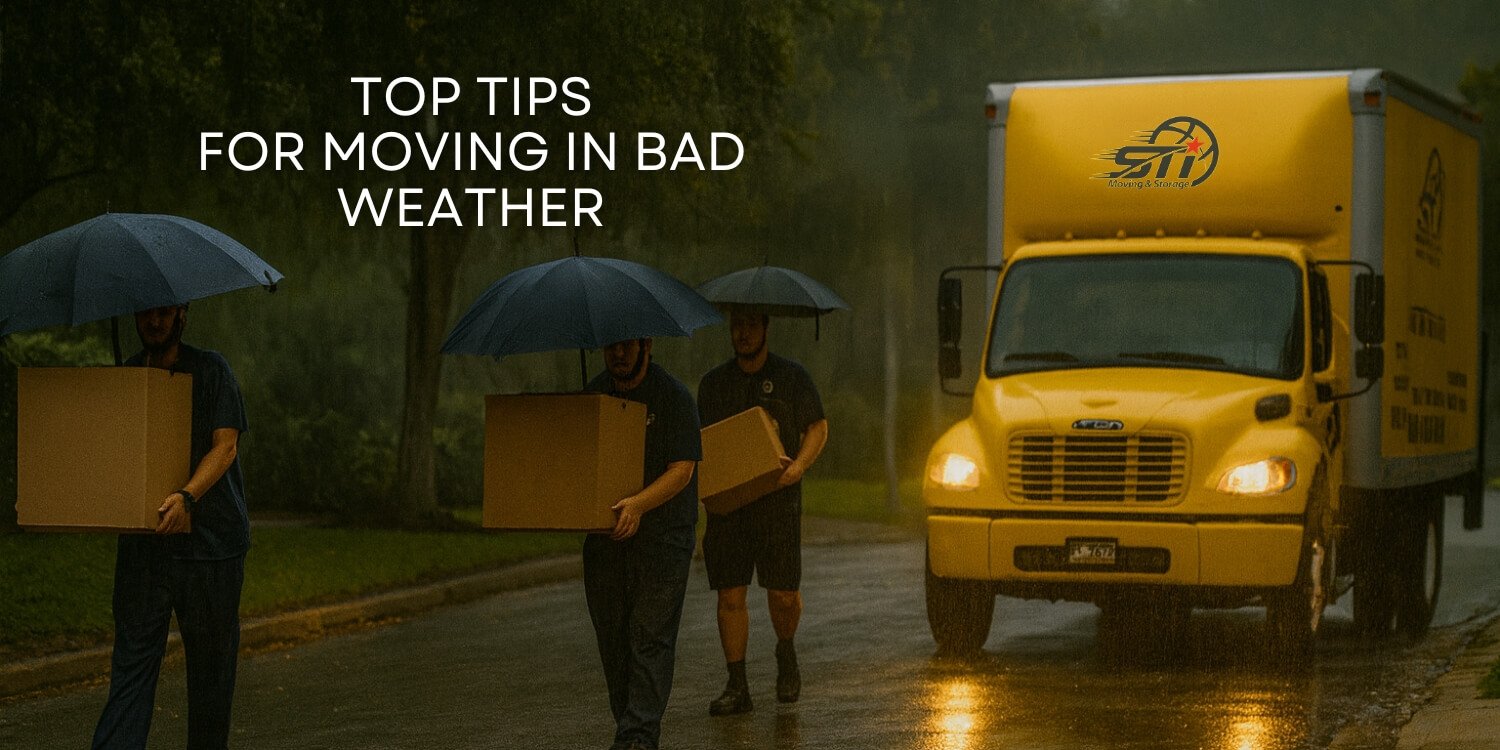 moving in bad weather